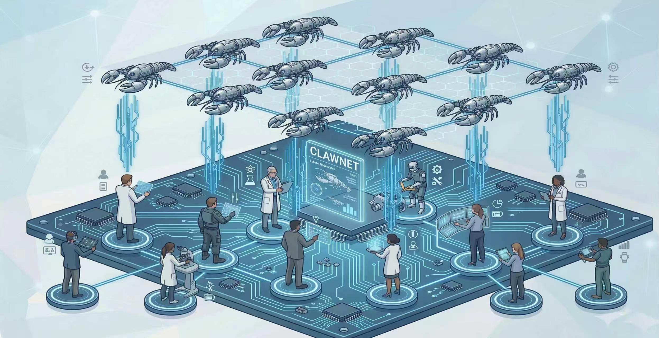 Figure 1: OpenClaw와 ClawNet 패러다임 비교