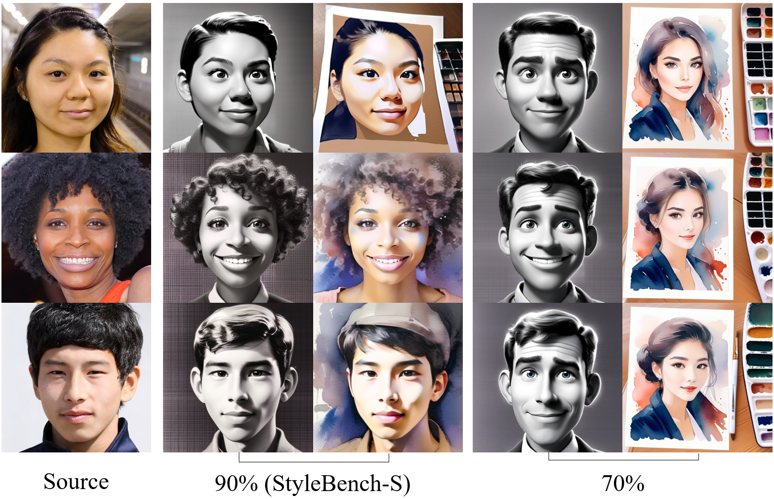 Figure 6: 인식 임계값에 따른 샘플 비교