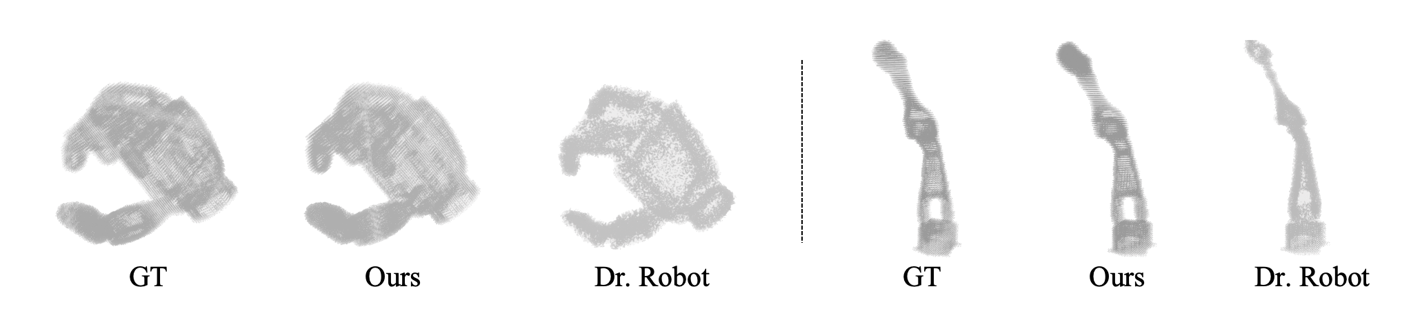 Figure 7: 기하학적 복원 정성적 비교