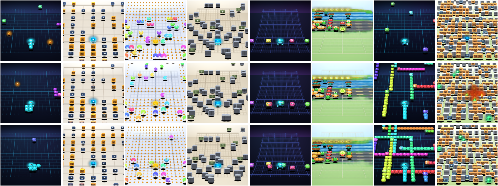 Figure 3: 8개 게임 렌더링 결과
