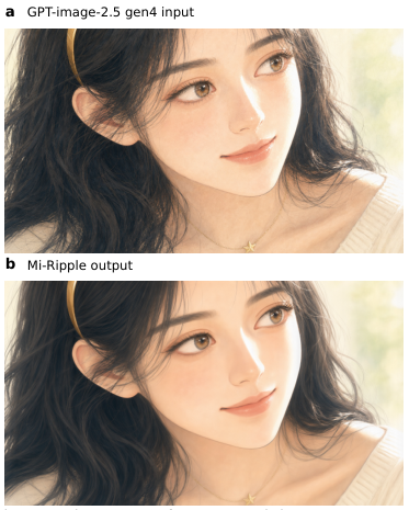 Figure 3: 복구 전후 얼굴 상세 비교