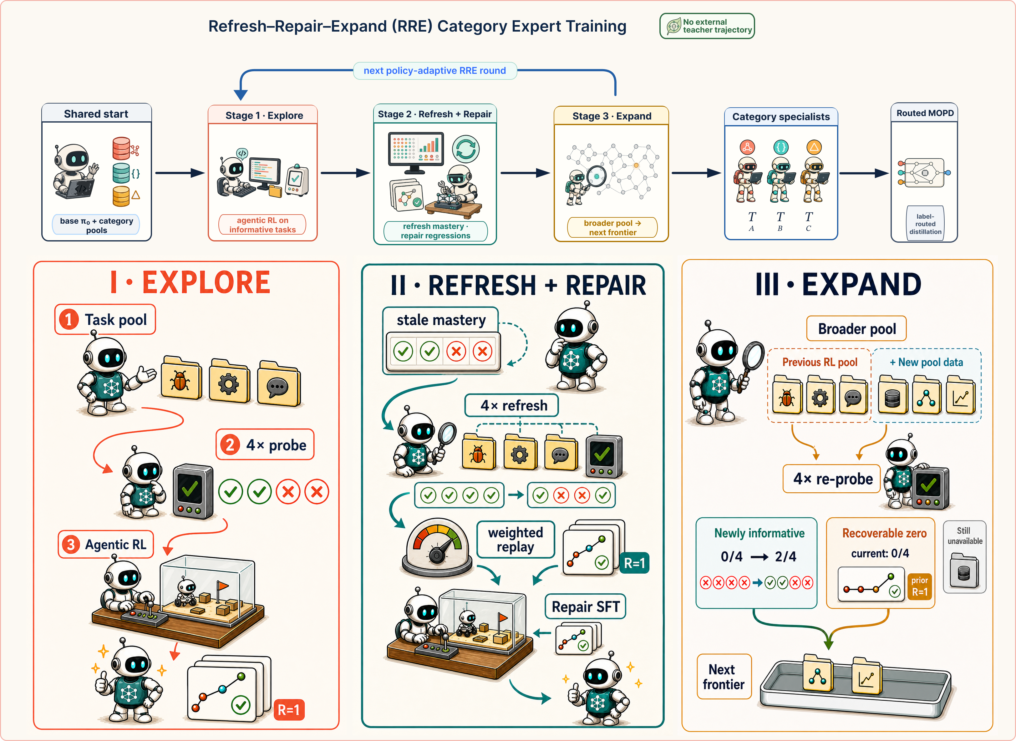 Figure 4: RRE 전문가 훈련 과정