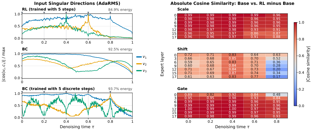 Figure 3: AdaRMS 특화 및 Shift 벡터