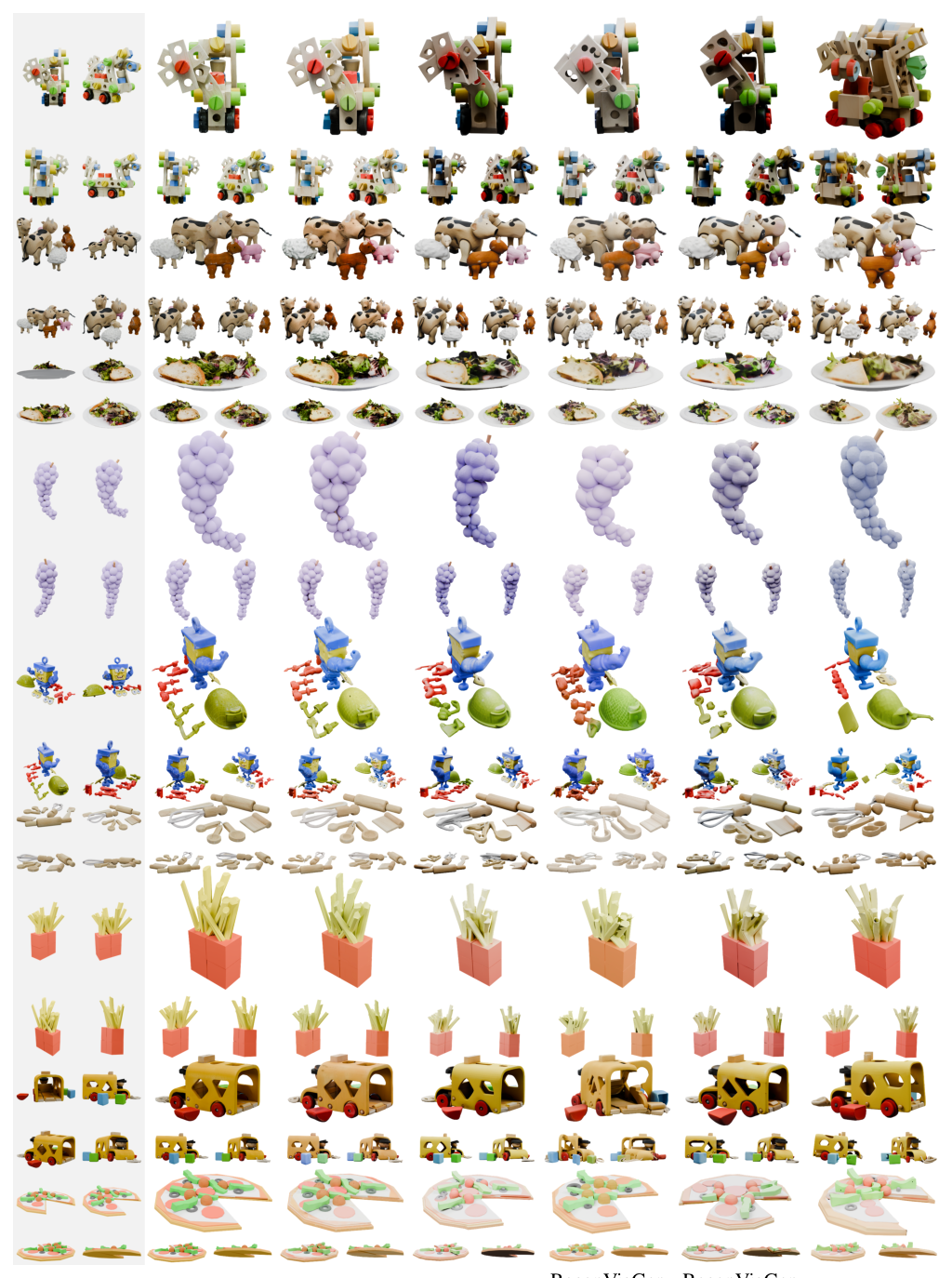 Figure 4: 제안 모델의 복원 결과와 타 모델 간의 시각적 품질을 직접 비교하는 결과물